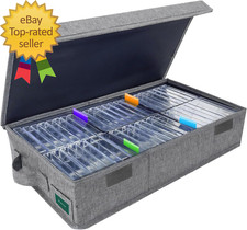 Cassette Tape Storage Box, Practical Cassette Tape Holder 16.34 X 9.25 X 3.54 In