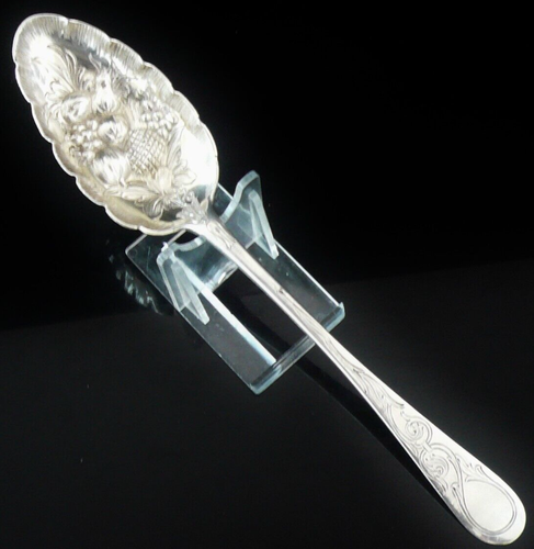 Scottish Provincial Large Silver Berry Spoon, James Erskine, ABERDEEN c ...