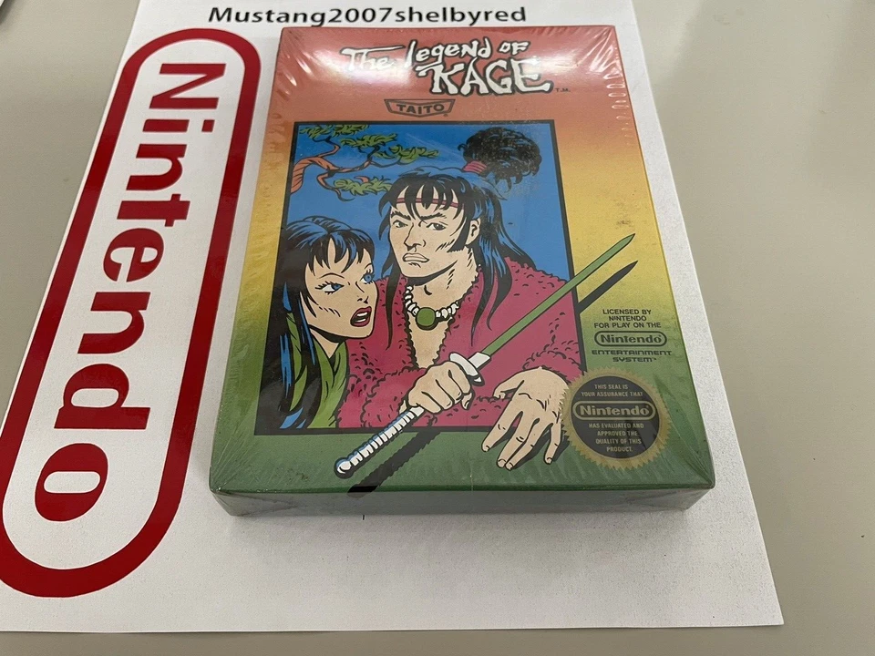 Taito Nes Nintendo The Legend Of Kage Brand New Factory Sealed H-Seam NOS READ - Image 2 of 4