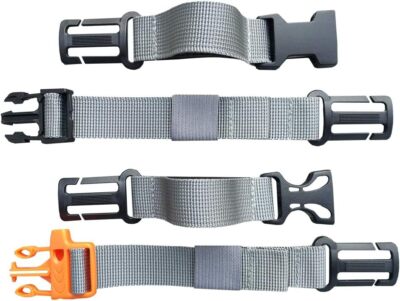 HDHYK 2 Packs Backpack Chest Strap- Nylon Universal backpack strap, Gray 