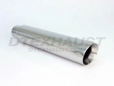  DT-25013B-16 SLANTED DOUBLE WALL STAINLESS TIP 2.5" INLET 3.5" OUTLET 16" LONG