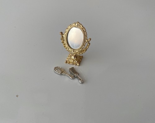 1:6 miniature dollhouse chair table mirror birdcage tray phonograph furniture - Picture 8 of 10