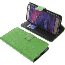 Tasche für MEDION Life P5006 Book-Style Schutz Hülle Handytasche Buch Grün