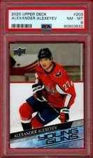 2020-21 UPPER DECK ALEXANDER ALEXEYEV YOUNG GUNS ROOKIE #203 PSA 8 RC UD YG GC