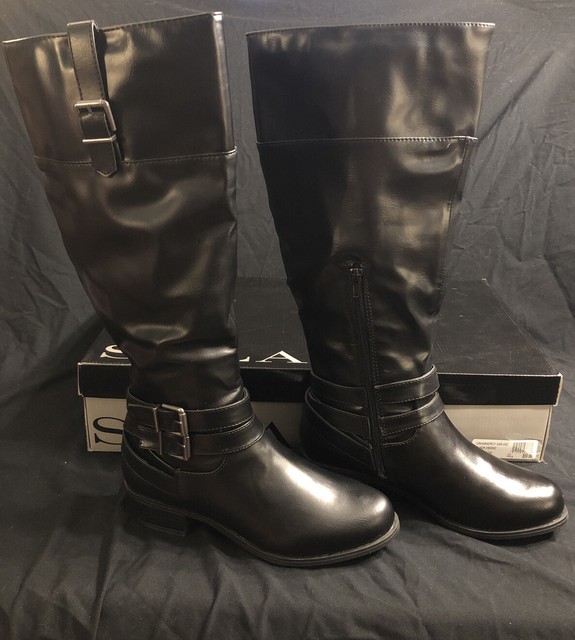 solanz wide calf boots