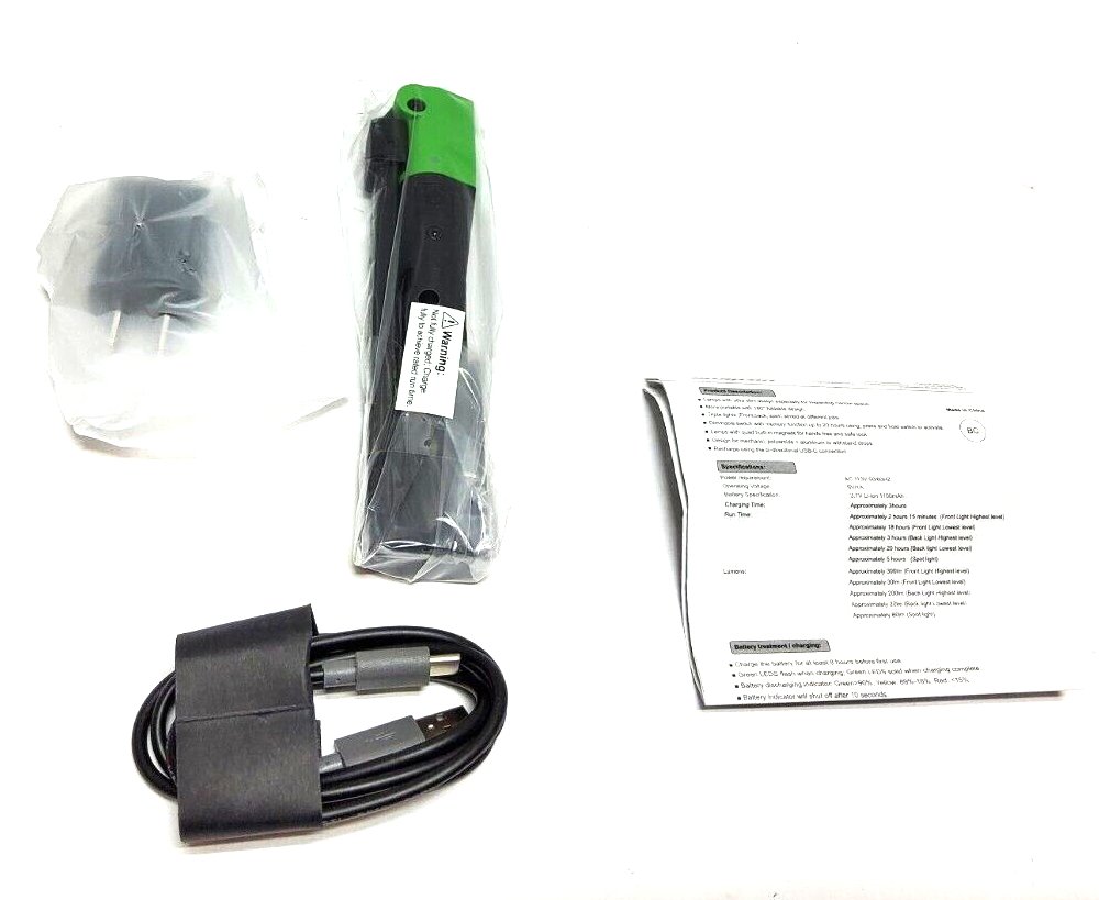 スナップオン　ライト グリーン　ECARL032 G 500 Lumen Dual-Sided Mini Flex Light (Green) | ECARL032G