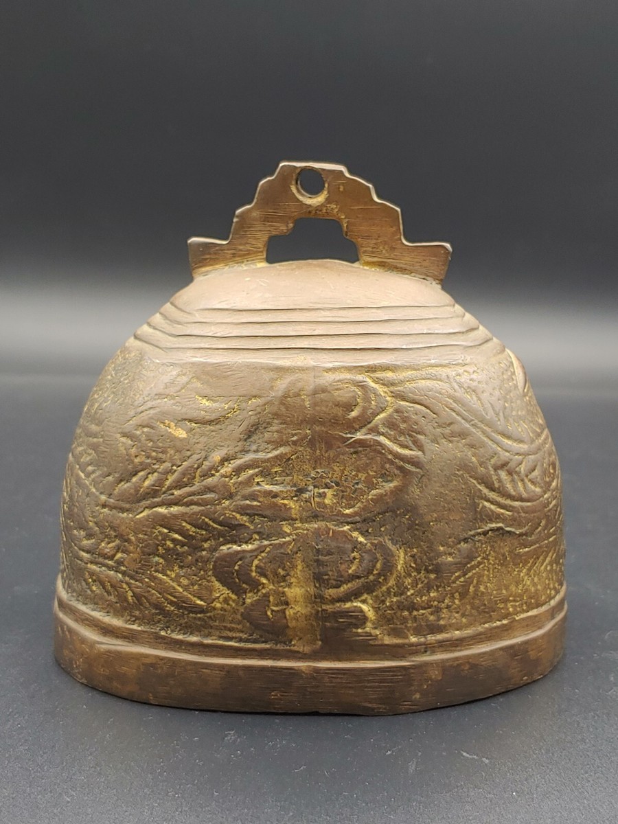 清代龙凤福纹内鎏金铜挂钟Antique Chinese Qing Bronze Sculpture