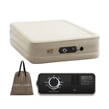 Simpli Comfy 18” Queen Inflatable Air Mattress with Built-in Dual Pump, Ad