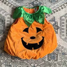 Pumpkin Costume Kids 4-6Y Cosplay Dress Up Halloween Party Jackolantern IKALI