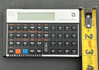 Hewlett Packard HP 12C Platinum 25th Anniversary Edition Financial