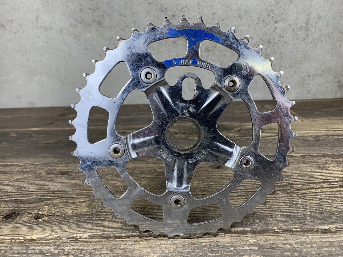 SR Sakae bmx chainring spider sprocket 44t vintage old SR Sakae bmx chainring spider sprocket 44t vintage old