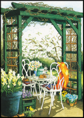 INGE LÖÖK / ROMANTISCHE GARTENLAUBE / POSTKARTE / POSTCARD / 116