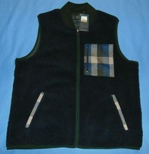 NWT MEN'S PENDLETON UMATILLA CAMP FULL ZIP FLEECE VEST NAVY BLUE XL