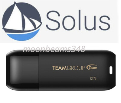 Solus 4.7 Budgie 64 Bit 32 Gb 3.2 Usb Drive Fast Linux Live Bootable Install