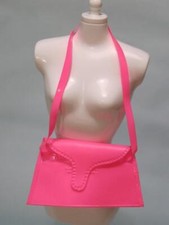 1970s Vintage Mego MADDIE MOD Doll clothes ORIGINAL HOT PINK PURSE HANDBAG-MINT