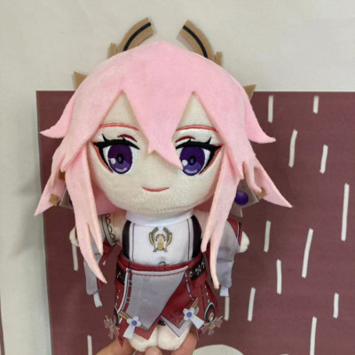 8'' Genshin Impact Yae Miko Plush Doll Stuffed Toy Plushie Xmas Gift Anime