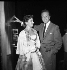 Vic Damone Candid 1950's B/W Original 2.25 x 2.25 Camera Negative