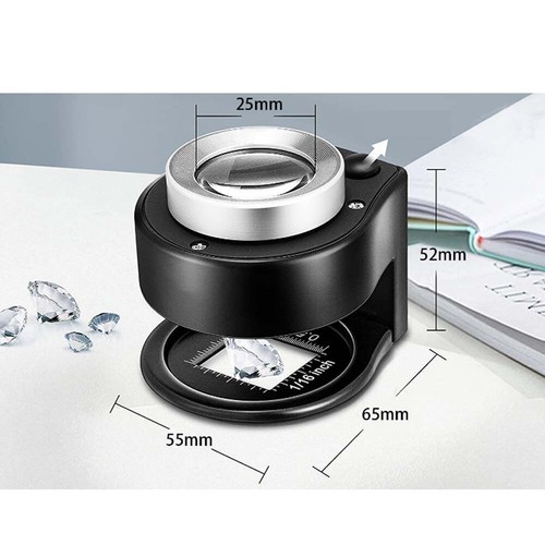 60X double layer Optical Magnifying Glass 395nm UV Light Handheld Magnifier Read - Picture 6 of 16