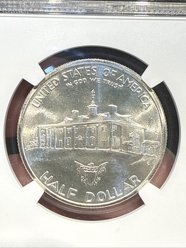 1982-D 50c Washington Commemorative Silver Half Dollar - Jones - NGC GEM UNC - Picture 6 of 6