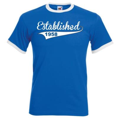 Personalisiertes lustiges Herren Unisex Ringer Geburtstag TShirt etabliertes Geschenk Geschenk