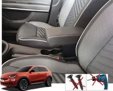 Mittelarmlehne Für FIAT 600 HYBRID Eco-Leder schwarz KEINE LÖCHE Top Qualität @@ Mittelarmlehne Für FIAT 600 HYBRID Eco-Leder schwarz KEINE LÖCHE Top Qualität @@