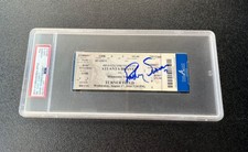 Dansby Swanson Signed MLB DEBUT Full Ticket Stub Psa/Dna GEM MT 10 AUTO 8/17/17