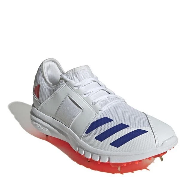adidas Howzat Cricket Shoes Spikes 2024 Mens White Adult - Image 2 of 4