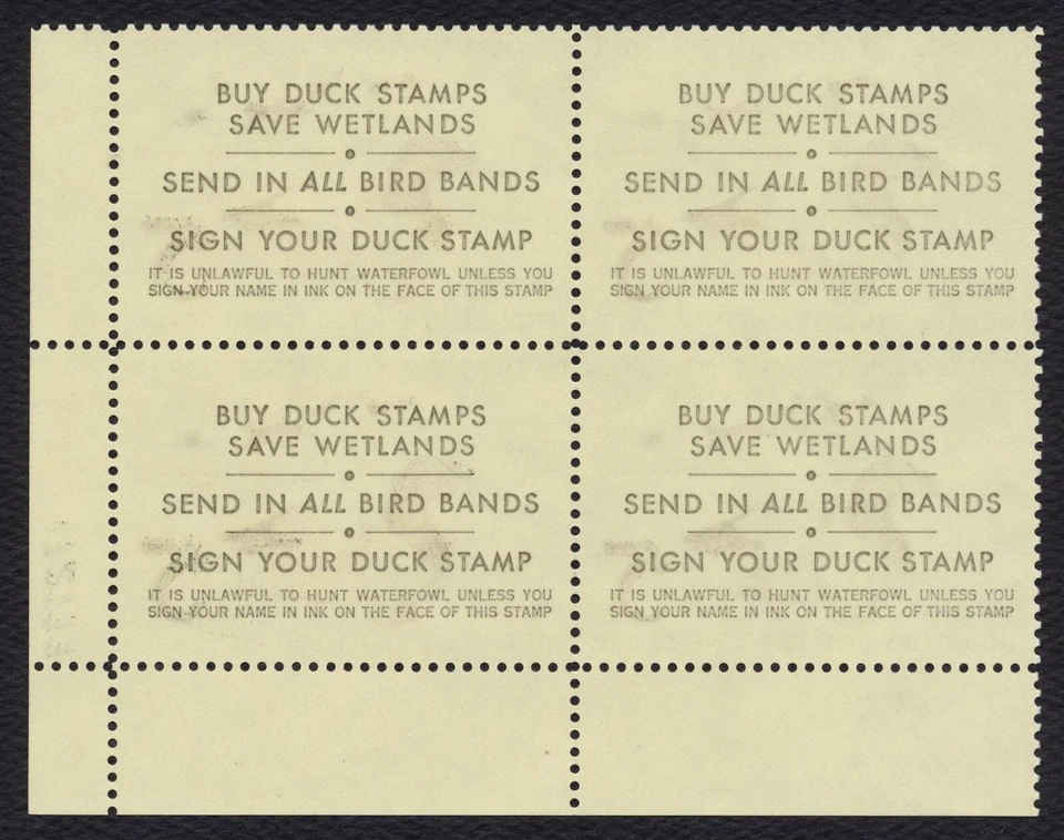 #RW42 $5 Canvasback Ducks, Plate Block [172777 LR] Mint **ANY 5=FREE SHIPPING** - Image 2 of 2