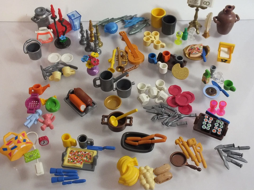 Playmobil Kleinteile Sets Geschirr Tabletts Kerzen Zubehör - Bild 2 von 2