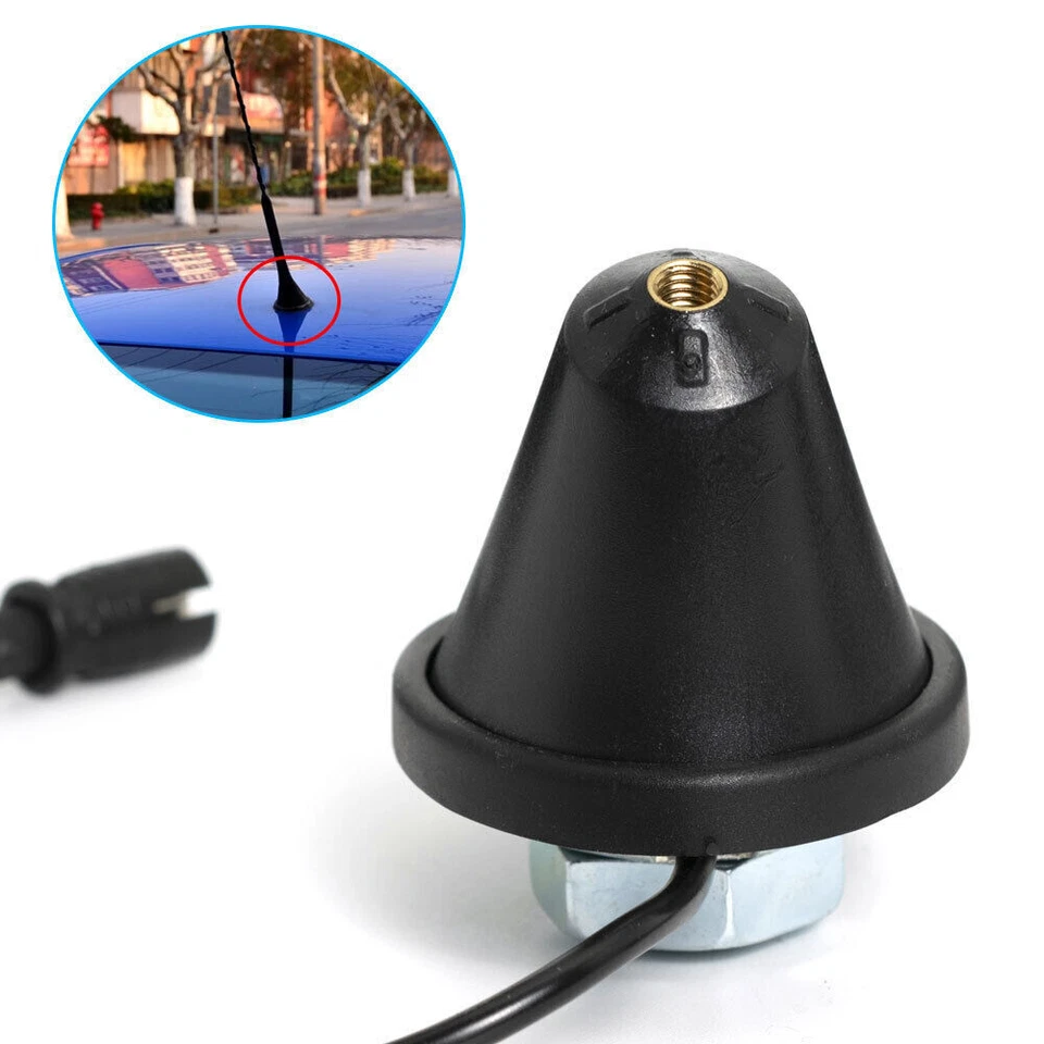 Mástil de techo radio aérea AM/FM antena base OE reemplazo adecuado para BMW Toyota Scion VW Foto 3 de 4