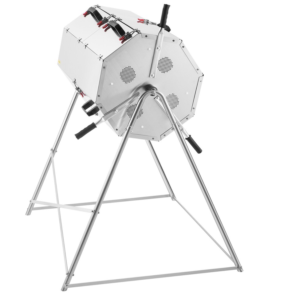 VEVOR Compost Tumbler 270L Dualchamber Composter Rotating Outdoor