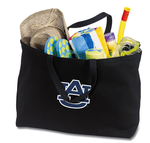 AU Tigers Canvas Tote Auburn University Reusable ShopperMOTHER'S DAY GIFT - Picture 1 of 1