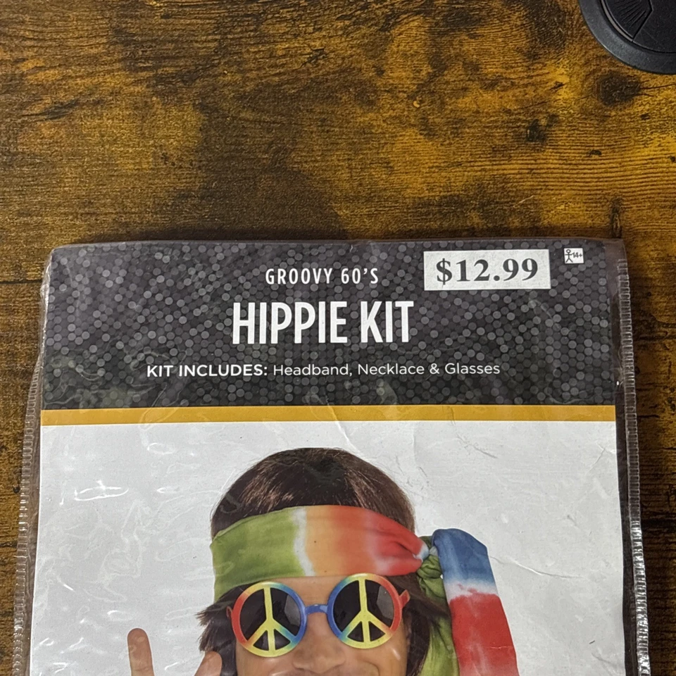 Groovy 60’s Hippie Kit Halloween Disfraz Vestir Juegos con disfraces 3 Piezas Foto 2 de 3