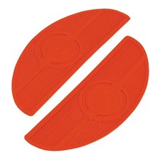 MCS Oval Replacement Pads Floorboards Red