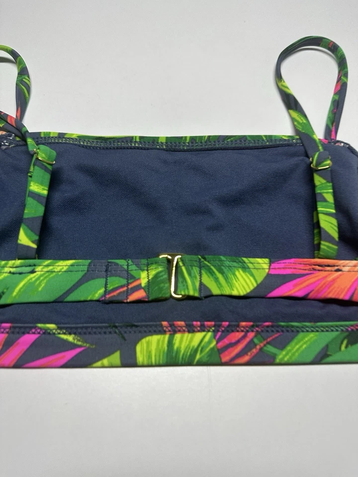 NWT Hula Honey M Tropical Green Swim Top - Image 4 of 4