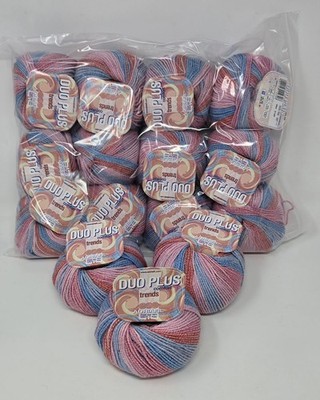  Adriafil Trends DUO PLUS Comfort Yarn (Lot of 15) Color #84 TROPICAL SUNSET NEW