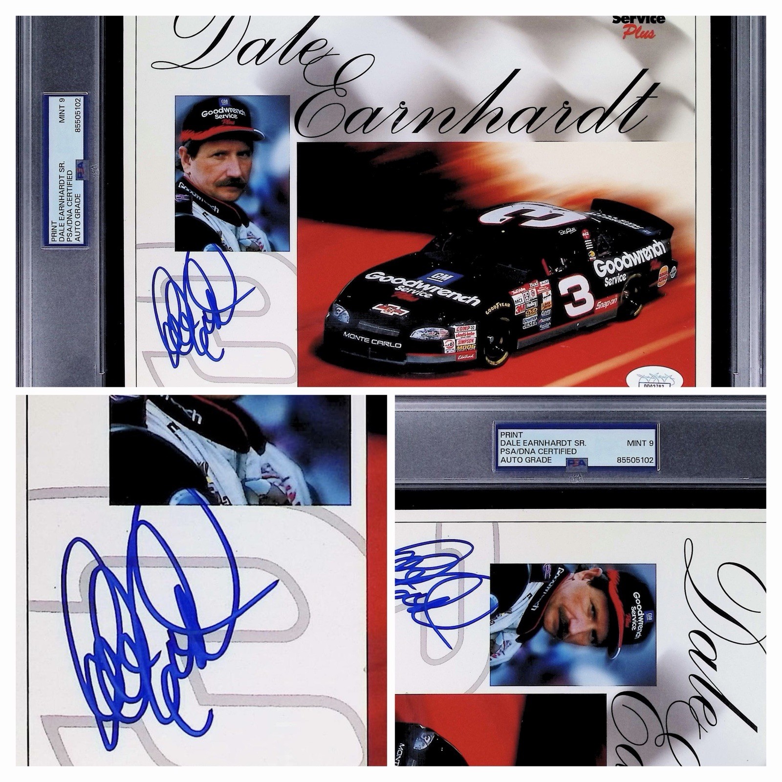 Dale Earnhardt PSA 9 AUTO 8x10 PHOTO Sealed SLABBED Autograph 🔥 JSA & PSA/DNA