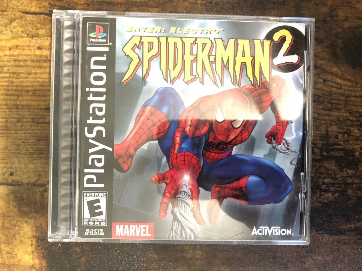 Sony PlayStation 1 Spider-Man 2: Enter-Electro Video Games for