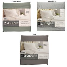 Member's Mark 450 Thread Count Solid Sheet Set, 3-Piece, Twin/Twin XL
