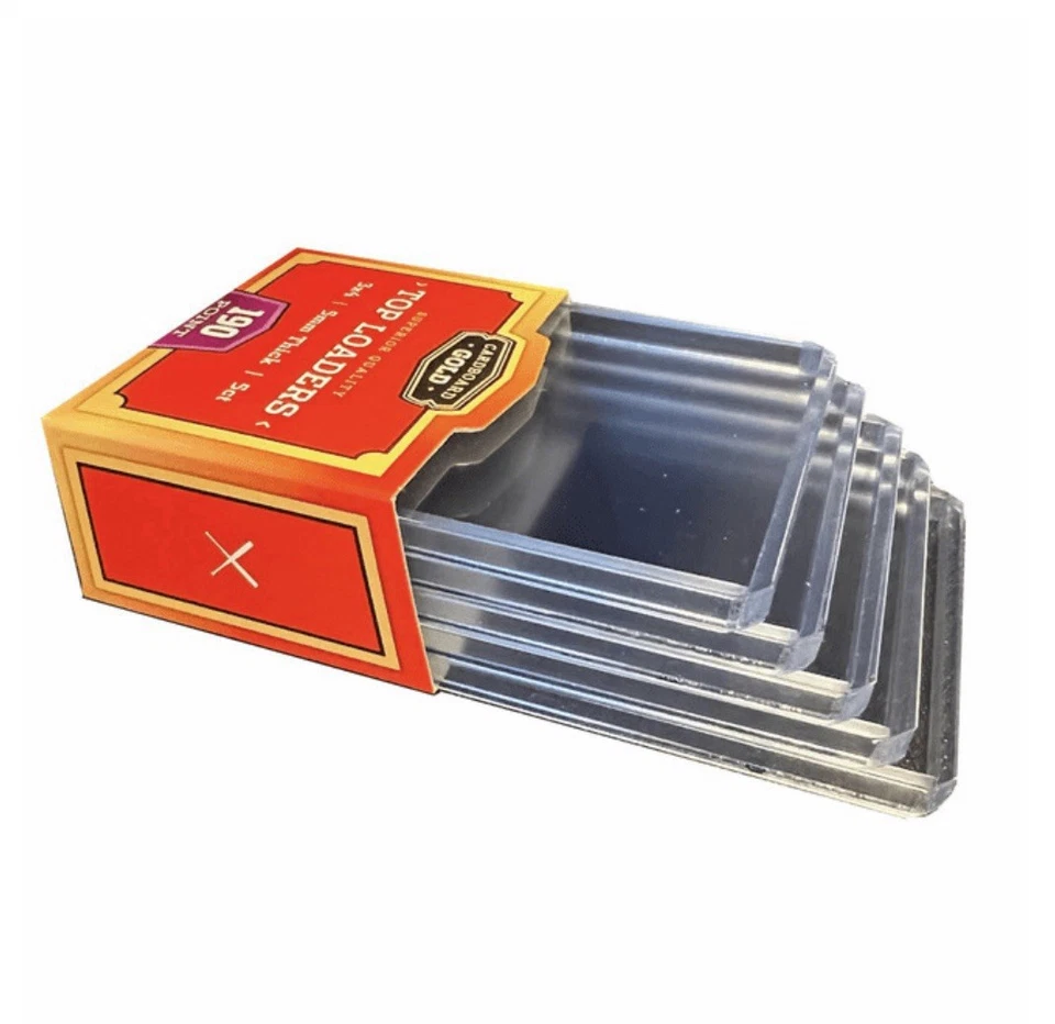 (32) Pack of 5 Cardboard Gold 190pt~5mm Pro Toploaders 3x4 New for THICK Cards! - Image 3 of 3