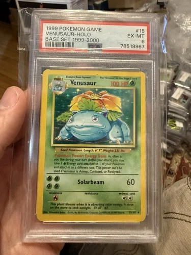 1999 Pokemon Game Venusaur Holo Base Set #15 PSA 6 - Error PSA label?