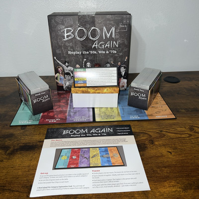 Boom Again: Replay The 50s, 60s, & 70s Board Game Music & Pop Culture **SEE DESC