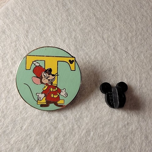 DISNEY DUMBO TIMOTHY Q MOUSE T ALPHABET PIN CHARACTER HIDDEN MICKEY TRADING PIN