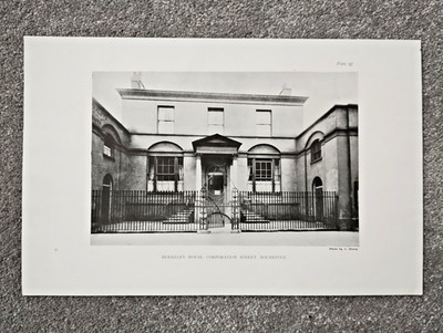 Berkeley House, Corporation St, Rochester - antiker Druck - 1919