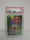 Panini 2024 Prizm Bo Nix Rookie Denver Broncos #309 Neon Green Pulsar PSA 9