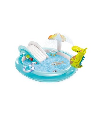 Intex: Gator Inflatable Pool Play Center, 120lb Capacity, Toddlers & Kids