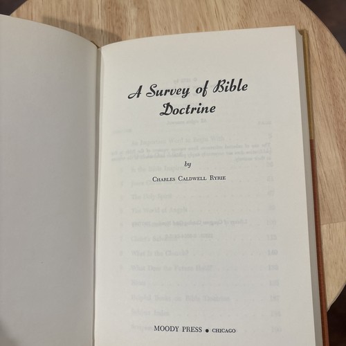 A Survey Of Bible Doctrine By Charles Caldwell Ryrie HB - Picture 6 of 11