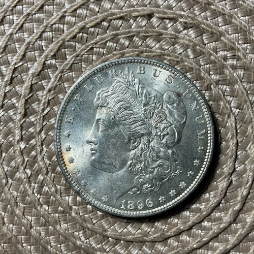 1896 Morgan Silver Dollar $1 Coin Circulated Uncertified US 0.9 Fineness