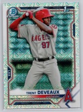 2021 BOWMAN #BCP-94 TRENT DEVEAUX CHROME PROSPECTS MOJO REFRACTOR ANGELS