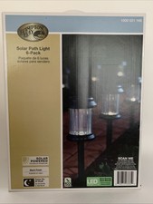 UPC 842674033652 product image for Hampton Bay Solar Path Light 6 Pack Black Finish 1000 021 169 | upcitemdb.com